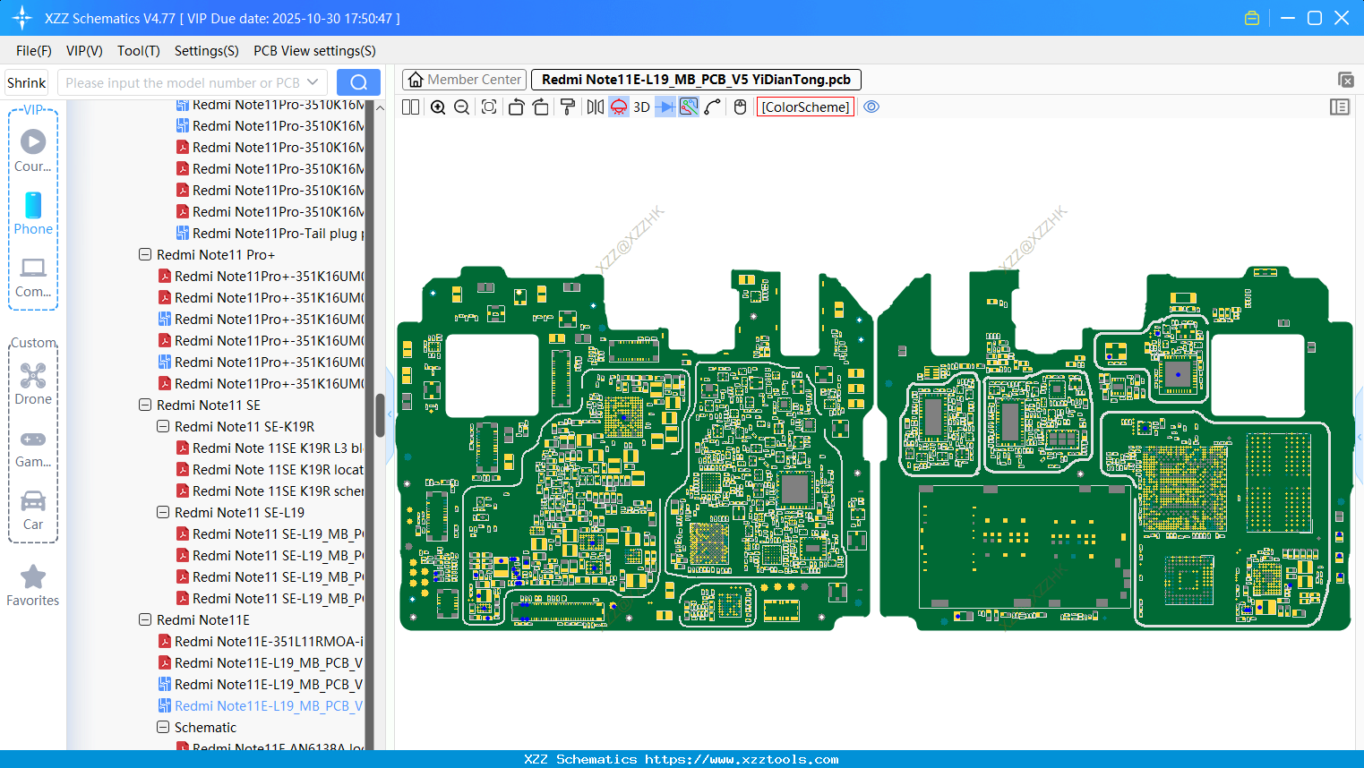 Xiaomi Redmi Note11E-L19_MB_PCB_V5 bitmap